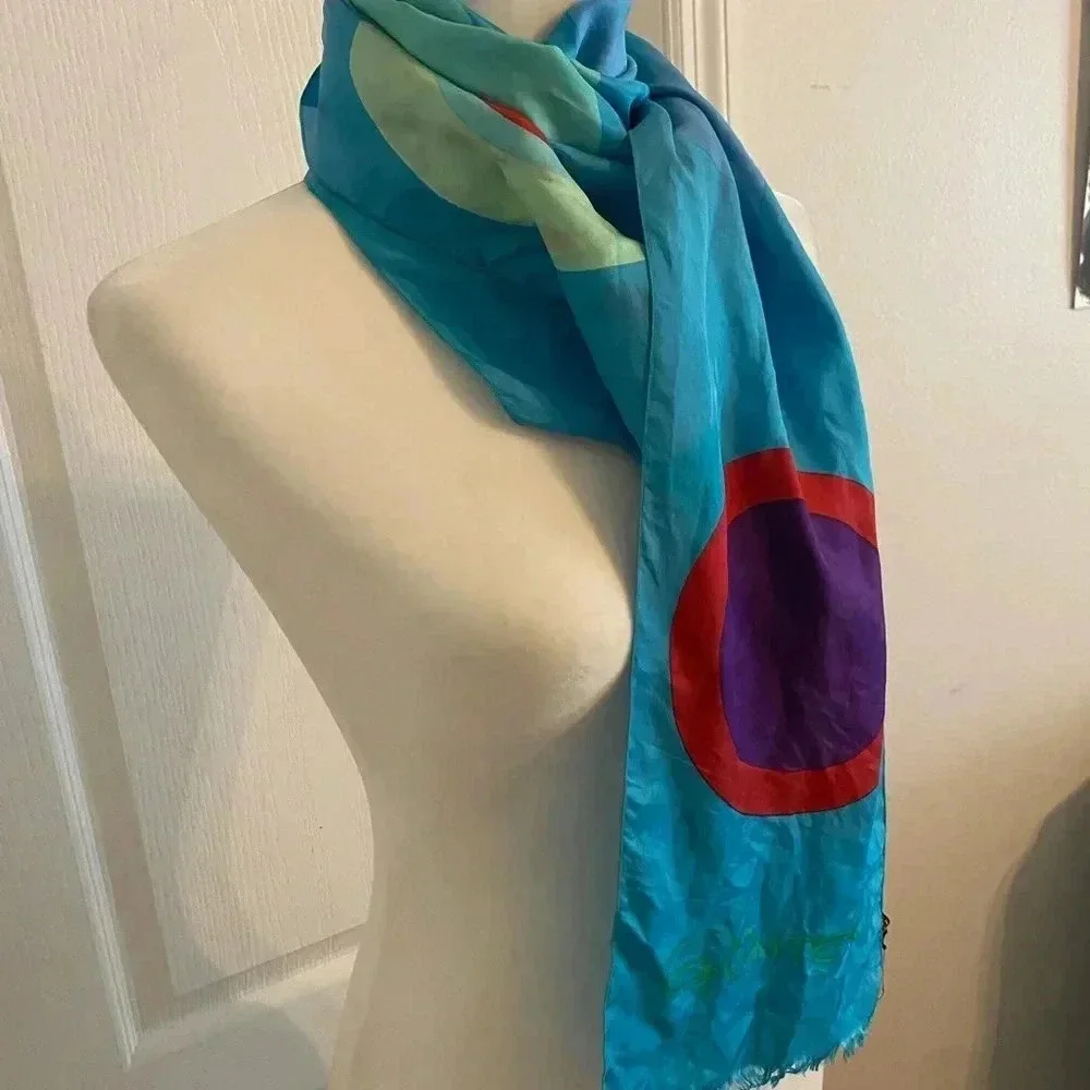 Gunter Womens Silk Long Vintage Scarf